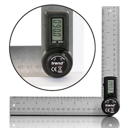 Trend Digital Angle Rule - 360 Degree Angle Range For Measuring And Marking Bevels Mitres And Slopes - Uk Sale Only Pk 1 DAR/200