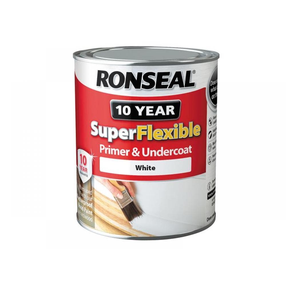 Ronseal 36466 Superflexible Primer & Undercoat White 750Ml