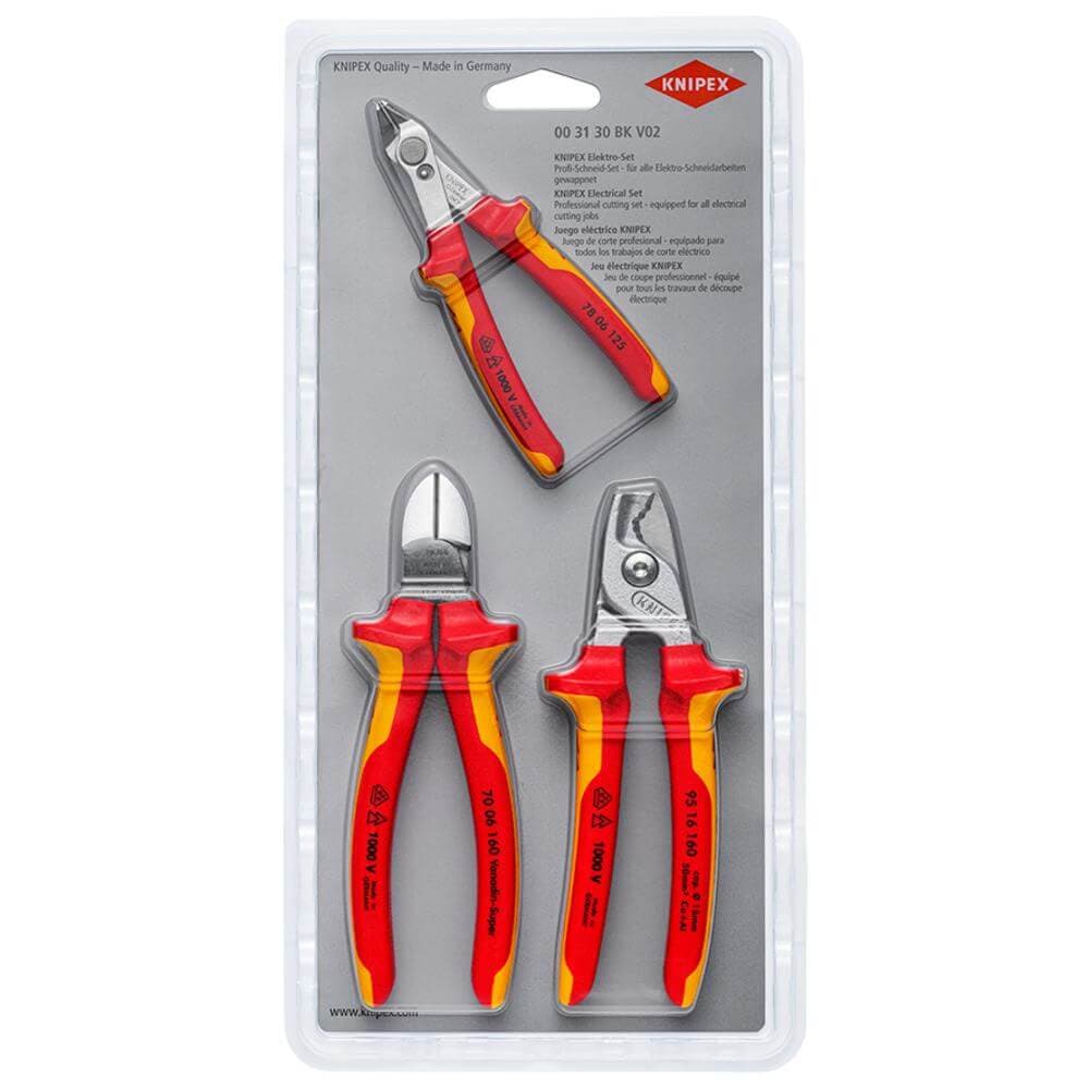 Knipex 00 31 30 Bk V02 Electrical Cutting Set Pk 1 25032