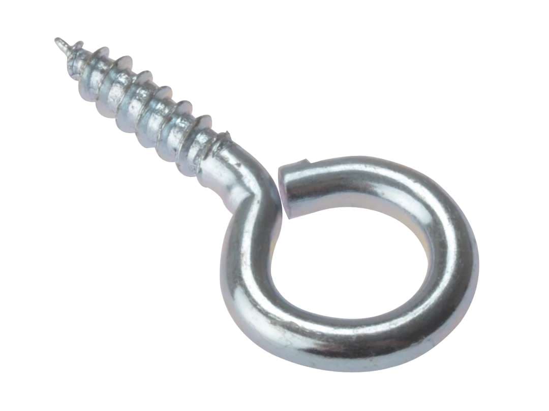 Fandf 10SE408 Screw Eyes - Zinc Plated 40 X 8G (Bag Of 10)