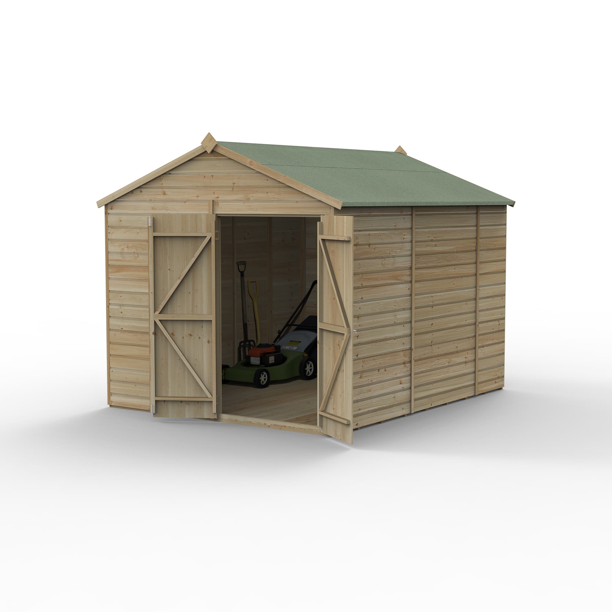 Beckwood 8x10 Apex Shed No Windows Double Door