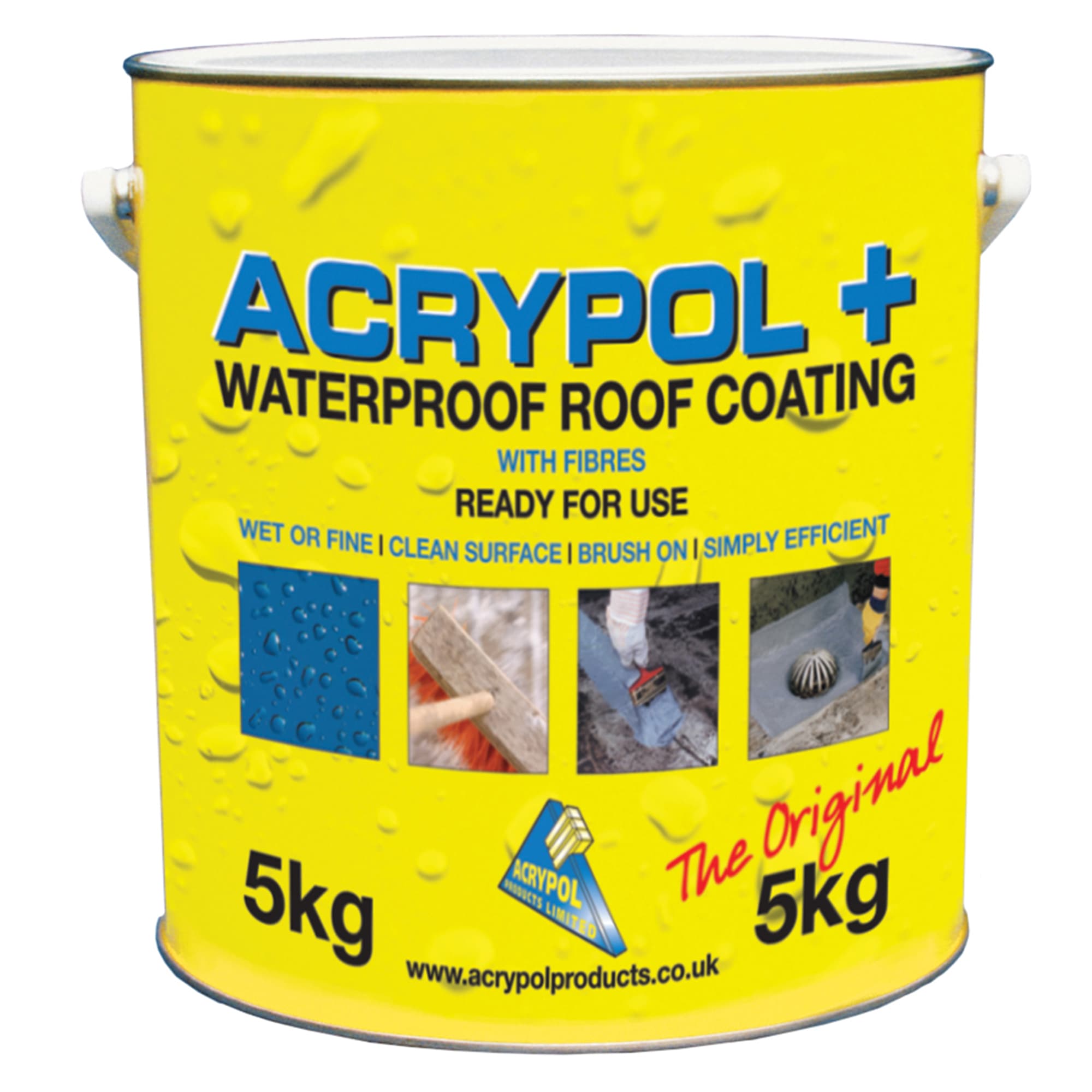 Acrypol + Waterproof Roof Coating 5kg Grey
