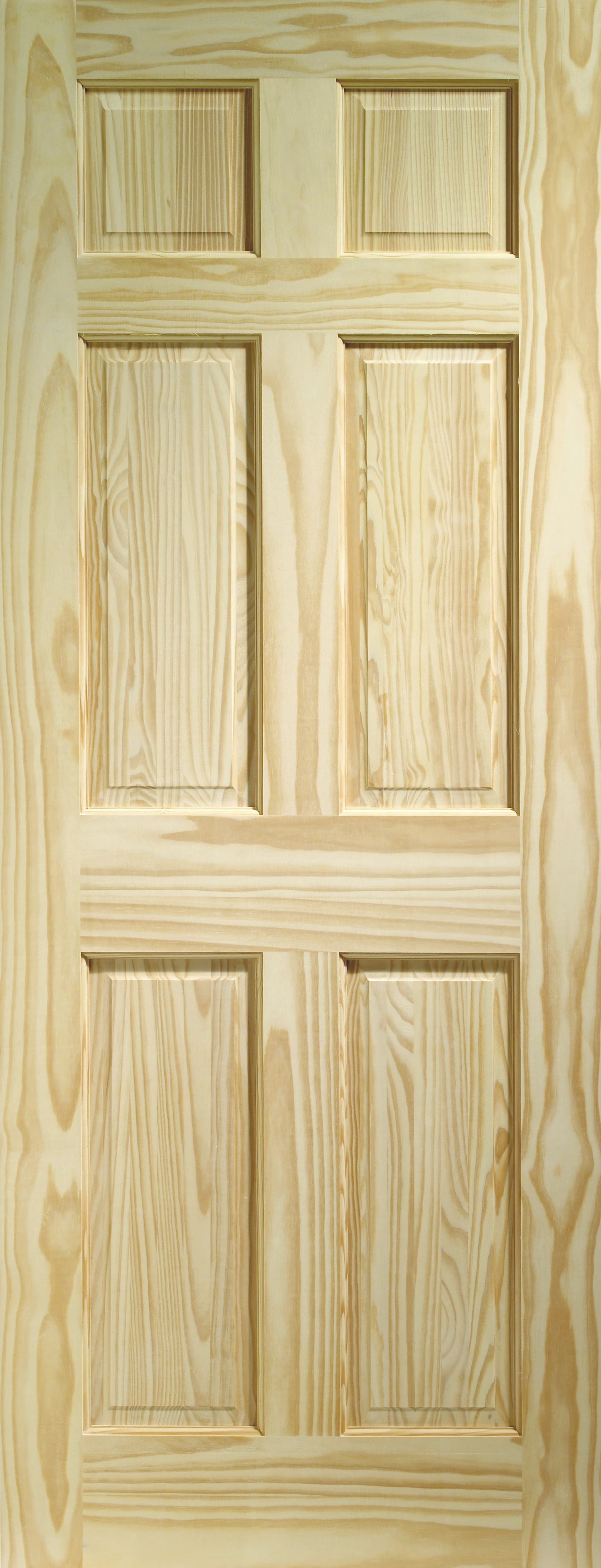 Deanta Internal Softwood Clear Pine 6 Panel Door 1981 x 686 x 35