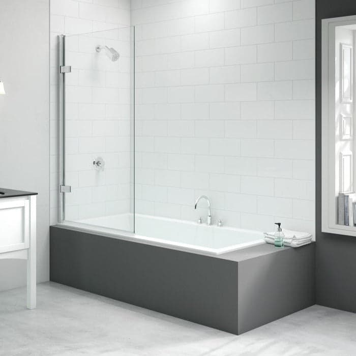 Merlyn 850x1500mm Hinged Square Bath Screen