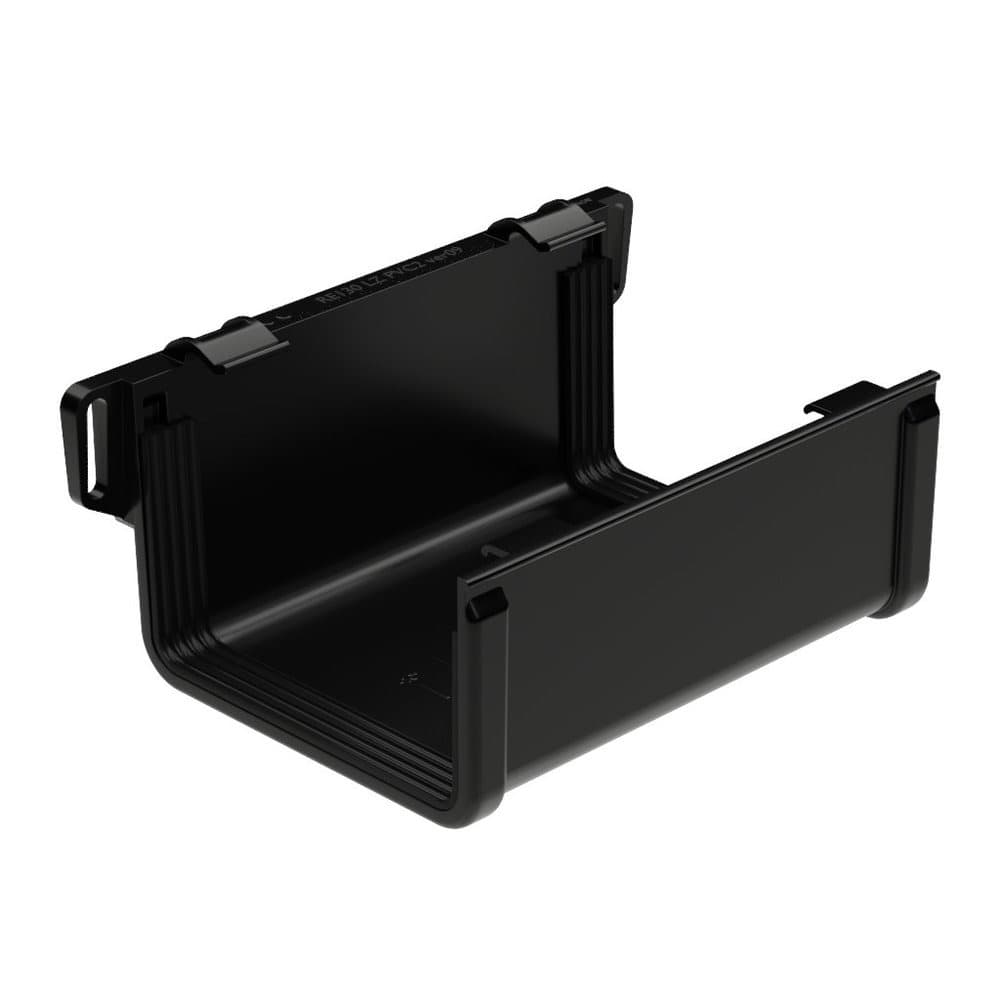 Square Gutter Large Union - 135mm Black