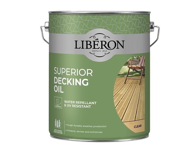 Liberon Superior Decking Oil Clear 5 Litre 126106