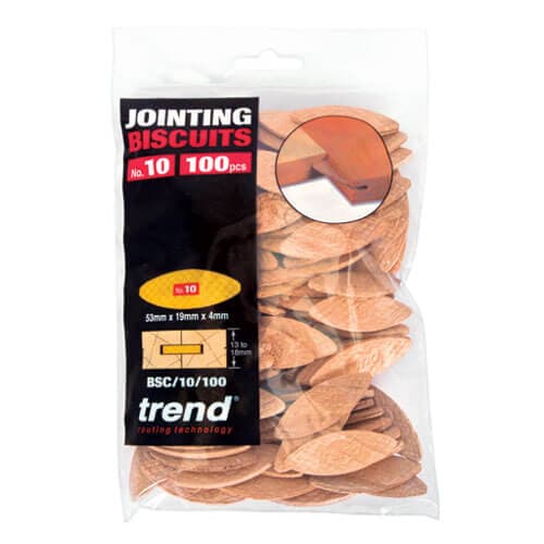 Trend No 10 Size Compressed Beech Biscuits - 100 Pack Pk 1 BSC/10/100