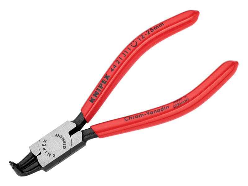 Knipex 44 21 J11 SB Circlip Pliers Internal 90° Bent Tip 12 - 25Mm J11