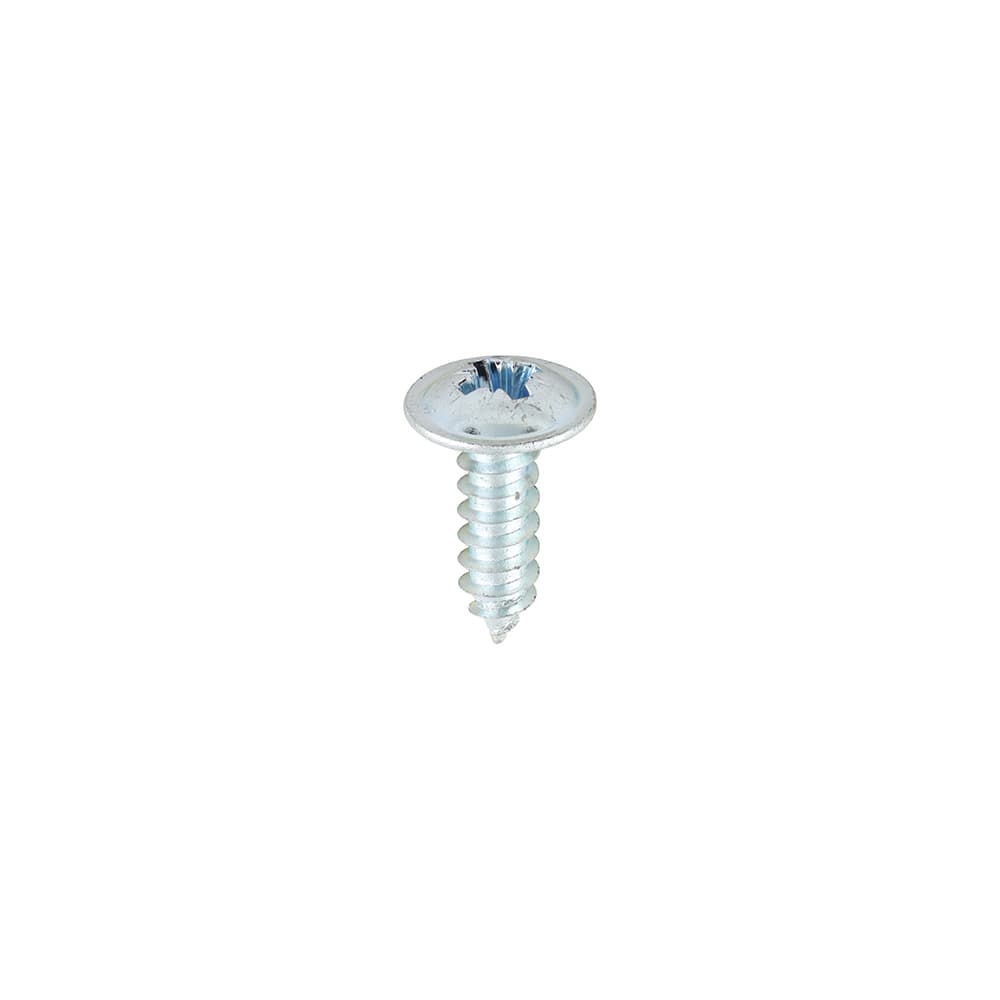 Timco Metal Tapping Screws - Pz - Flange - Self-Tapping - Zinc Box 200 00812CFAZS