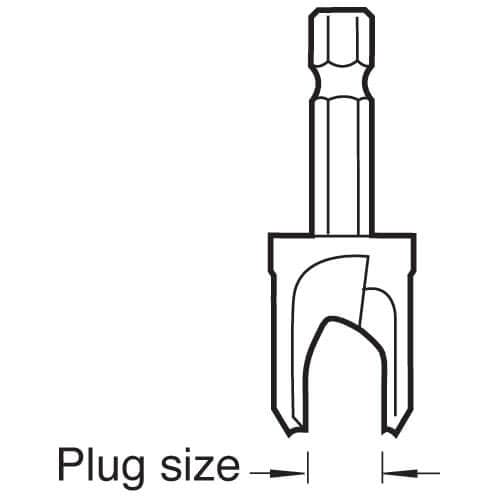 Trend Snappy 3/8 Inch Diameter Plug Cutter Pk 1 SNAP/PC/38