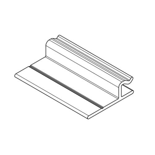 Aluminium Cladding Mill Finish Clip - Pack of 100 Natural Oak