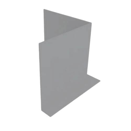 Aluminium Fascia L Profile Internal 90 Degree Corner - 300mm x 2mm Painted