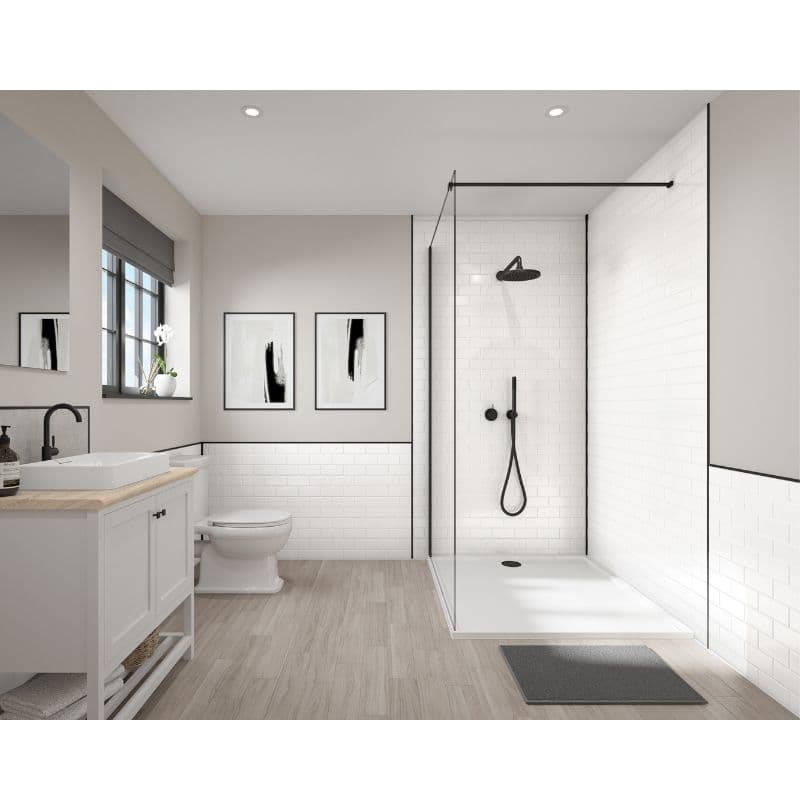 Compact Composite Vertical Wall Panel - 2440mm x 1220mm x 3mm - Pure White