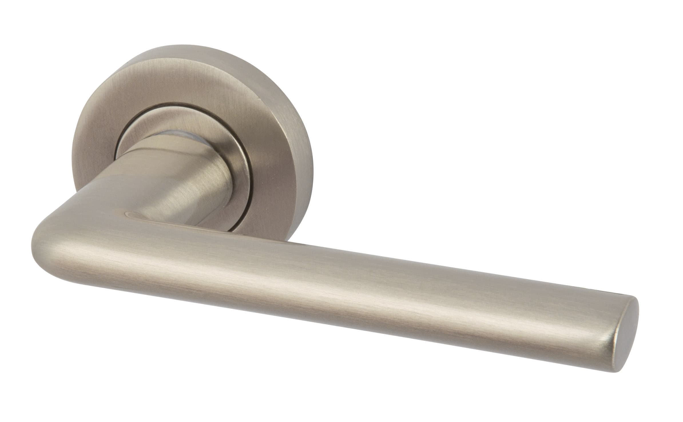 Hafele Gilman Lever On Rose Handle Satin Nickel