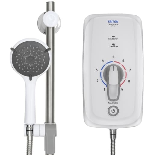 Omnicare Ultra+ Align Thermostatic Shower With Grab Riser Rail Kit
