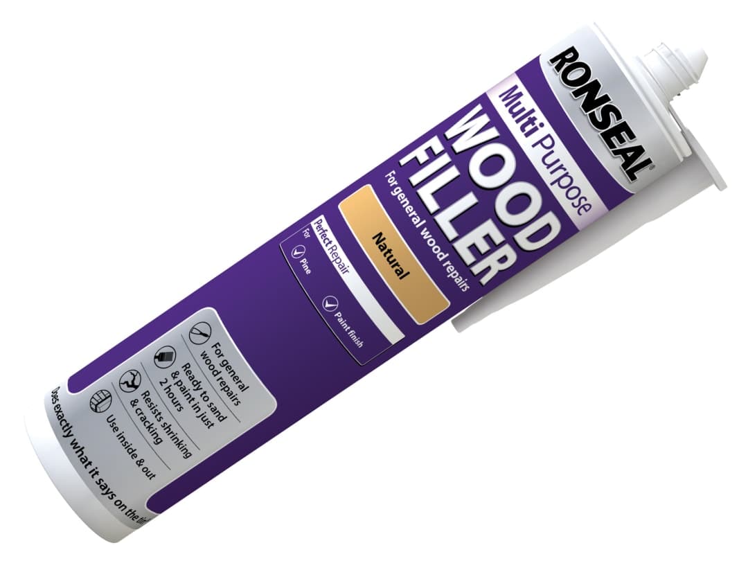 Ronseal Multipurpose Wood Filler Cartridge Natural 310ml 33365