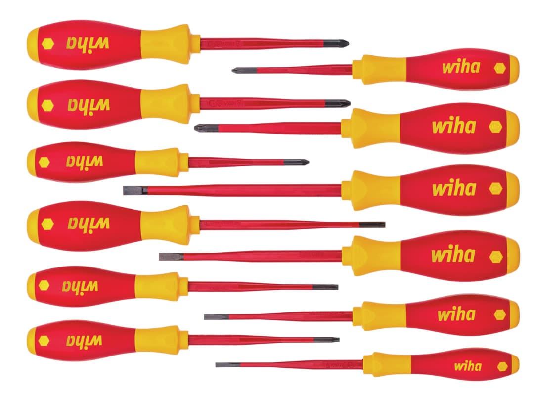 Wiha SoftFinish® electric slimFix Screwdriver Set, 12 Piece 41003
