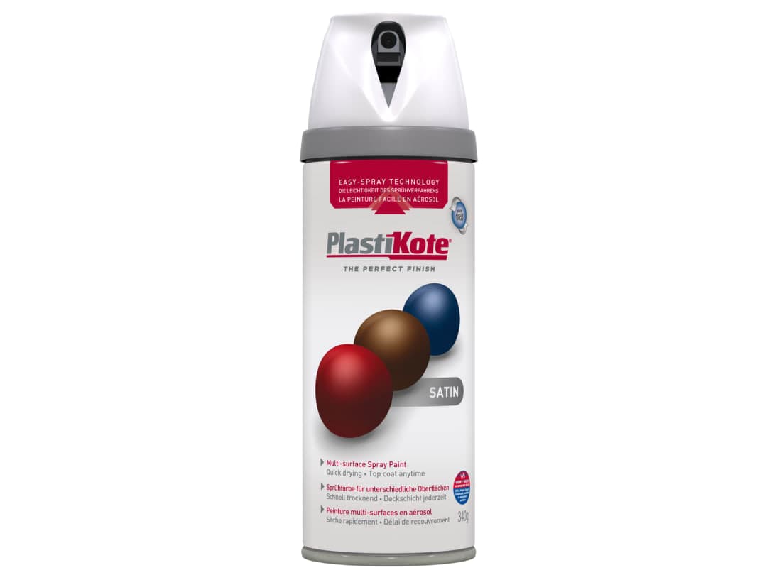 PlastiKote Premium Satin White 400ml 22101 022101