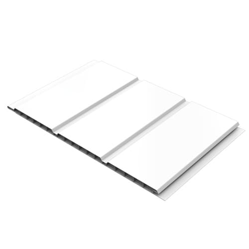 300mm White Hollow Soffit Board - 10mm x 5mtr