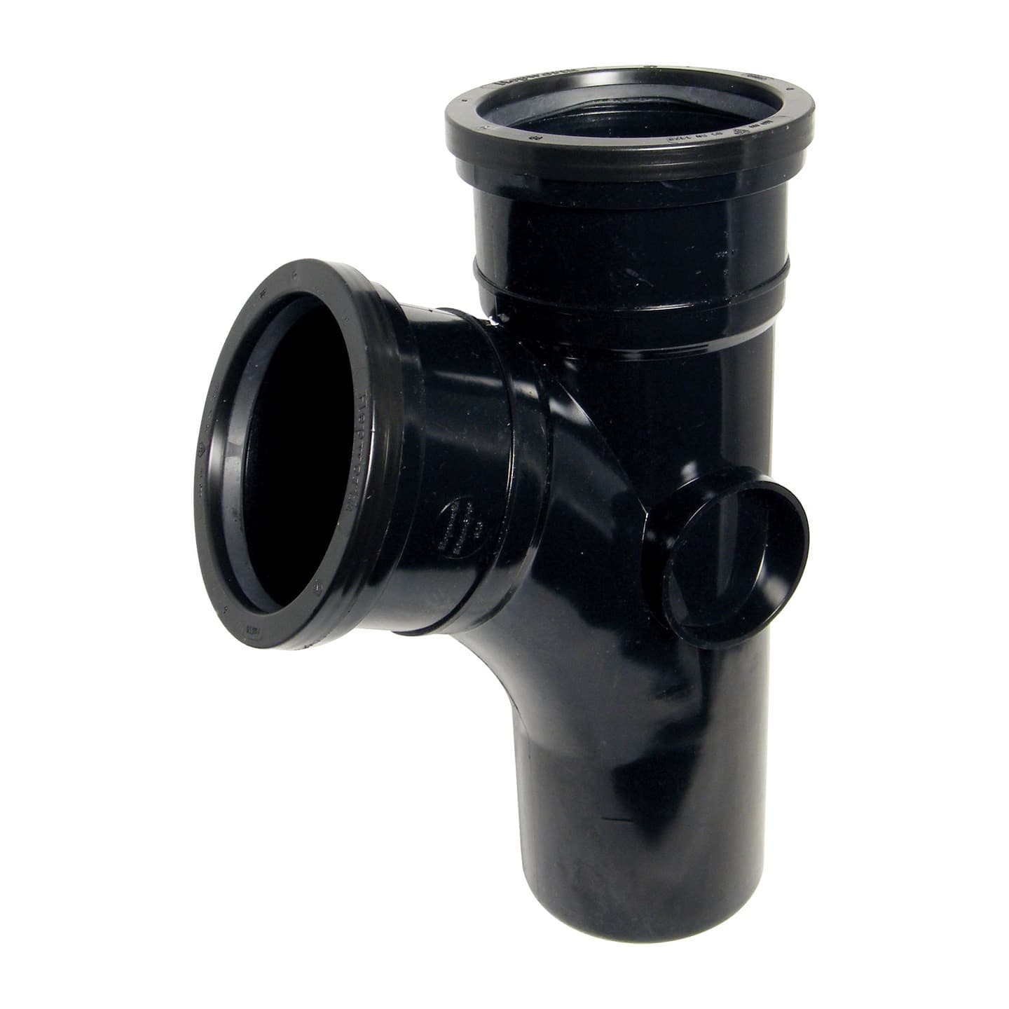 Floplast 110Mm Black 112.5*Branch SP200B
