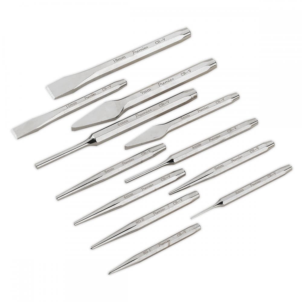Sealey AK9129 Punch & Chisel Set 12Pc