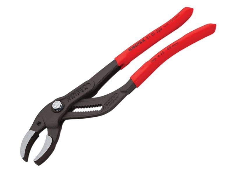 Knipex 81 01 250 SB Plastic Pipe Grip Pliers Black 250Mm