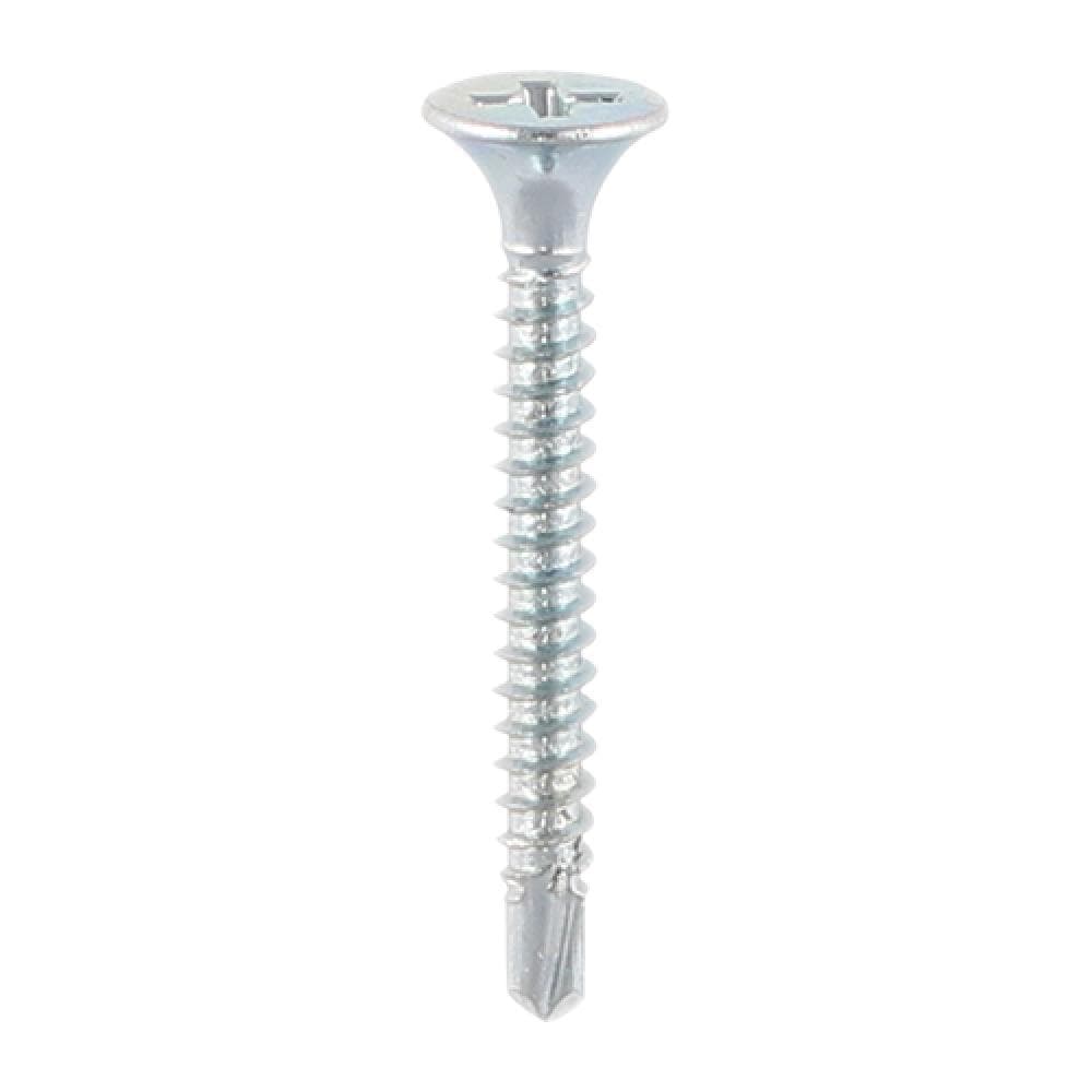 Timco 00042PSDD Drywall Metal Stud Plasterboard Screws - Ph - Bugle - Self Drilling - Zinc 3.5 X 42