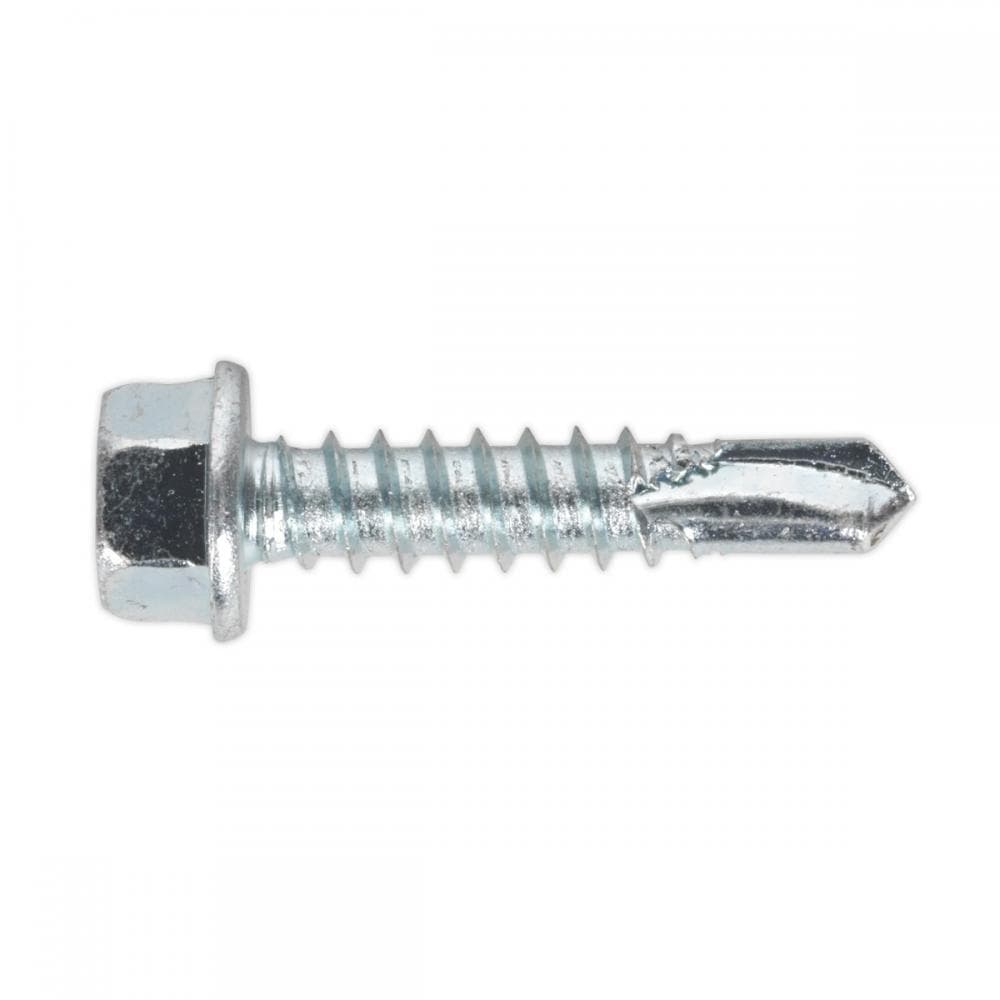 Sealey SDHX5525 Self-Drilling Screw 5.5 X 25Mm Hex Head Zinc Pack Of 100