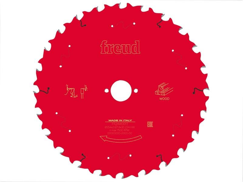 Freud F03FS09778 Wood Table Saw Blade 254 X 30 X 2.6/1.8Mm X 24T