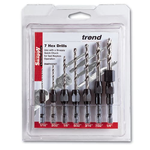 Trend Snappy 7 Piece Imperial Drill Set Set 1 SNAP/D/SET
