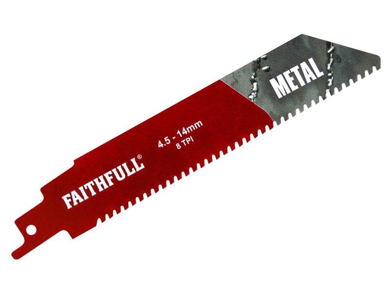 Faithfull FAISBS930HM S930Hm Metal Carbide Sabre Saw Blade 152Mm X 8 Tpi