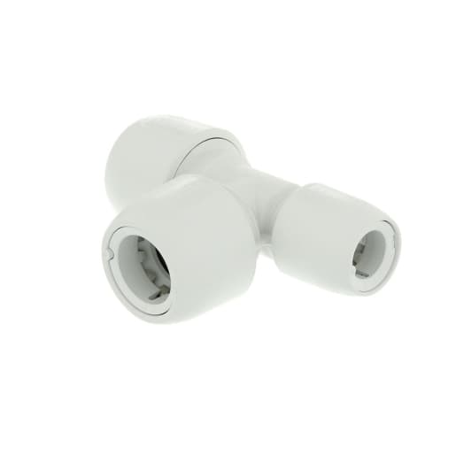 Hep2O end reduced tee white 22x15x22mm
