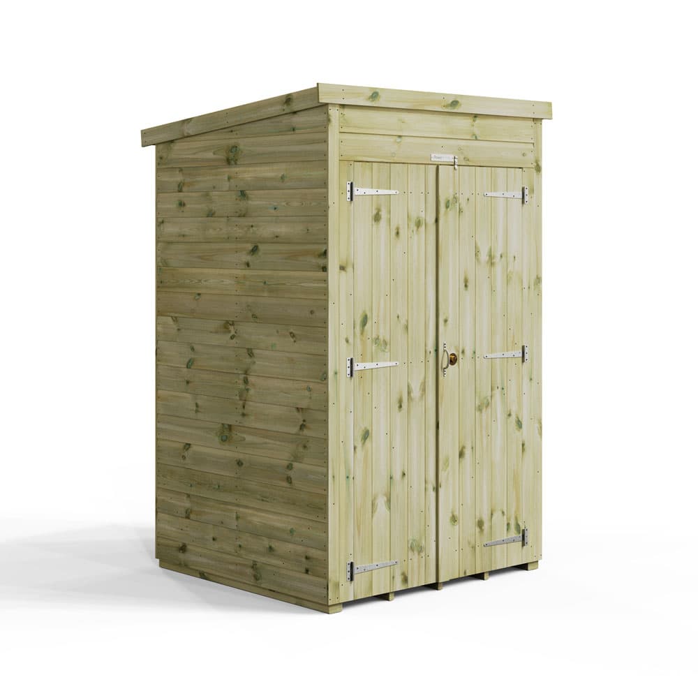 Powersheds 4x4 Premium Powersheds Pent No Windows Double Doors