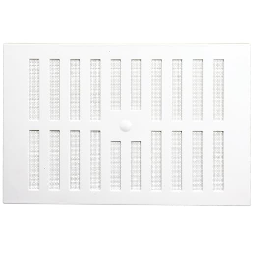 Manthorpe 9" x 6" Adjustable Hit & Miss White