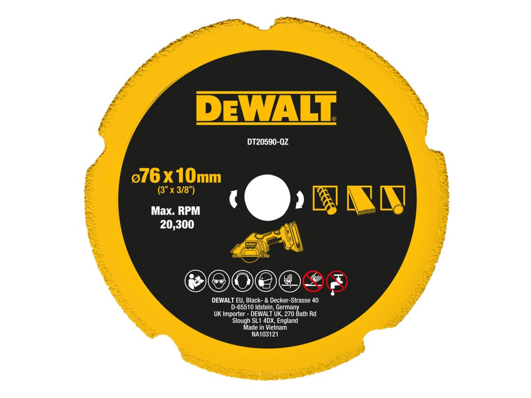 DEWALT Power Tools DT20590 Diamond Multi Material Blade 75mm DT20590-QZ