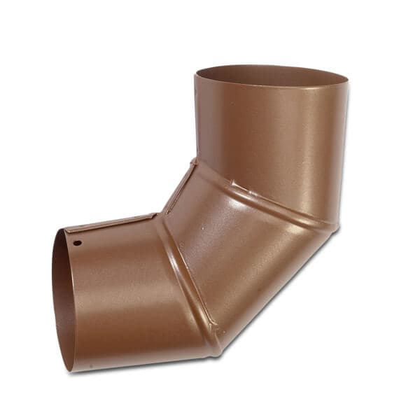 Steel Downpipe Bend - 90 Degree x 87mm Copper Effect