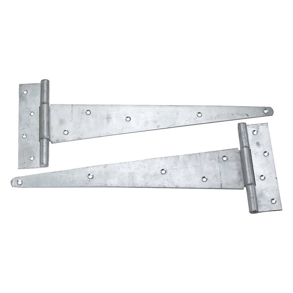 Tee Hinge External Gates/Doors - 375mm - Hot Dip Galvanised - Pair - Hardware Solutions