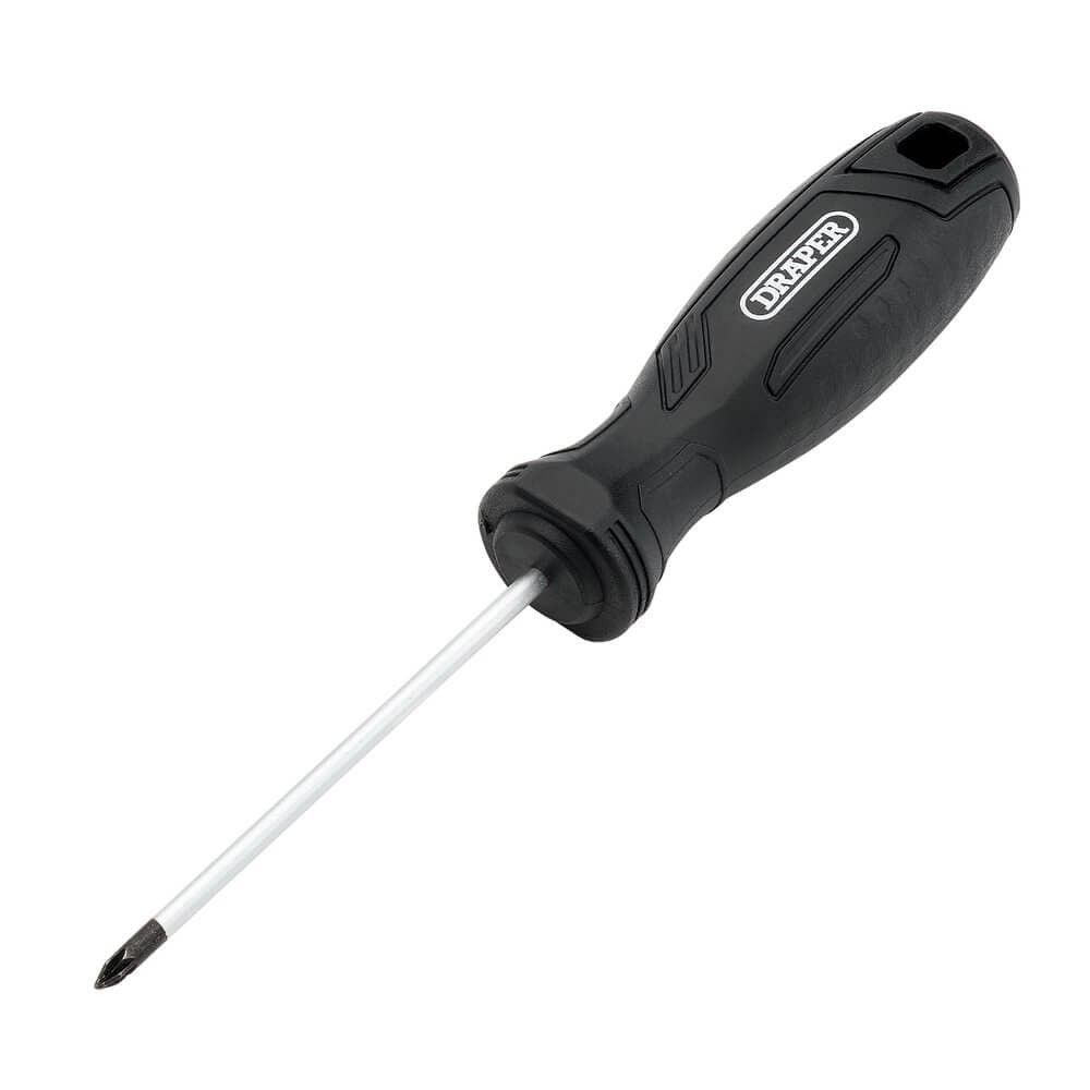 Draper Pozi Hard Grip Screwdriver Pz0 X 75Mm Pk 1 13512