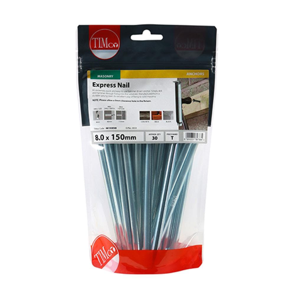 Timco 08150ENB Express Nails - Zinc 8.0 X 150 TIMbag 30