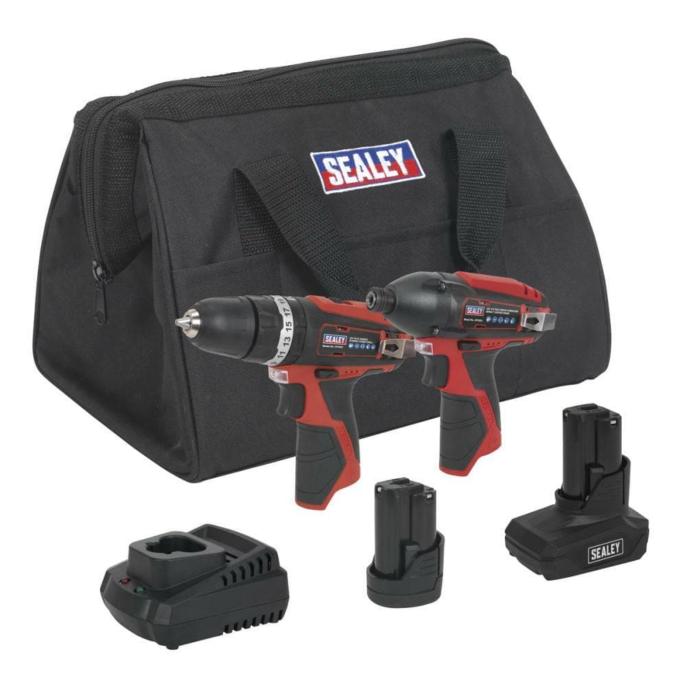 Sealey CP1200COMBO6 2 X 12V Sv12 Series Cordless Power Tool Combo Kit