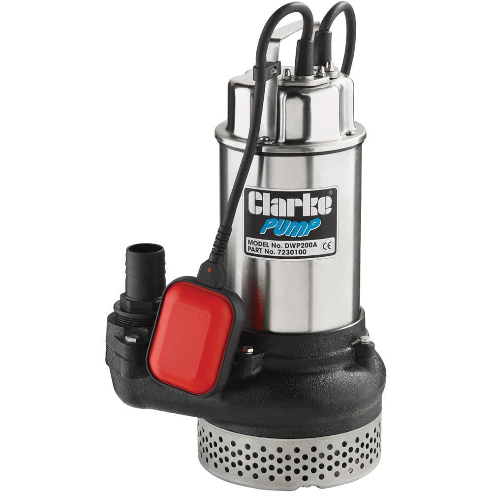 Clarke 7230100 Dwp200A 2 Submersible Dirty Water Pump With Float Switch