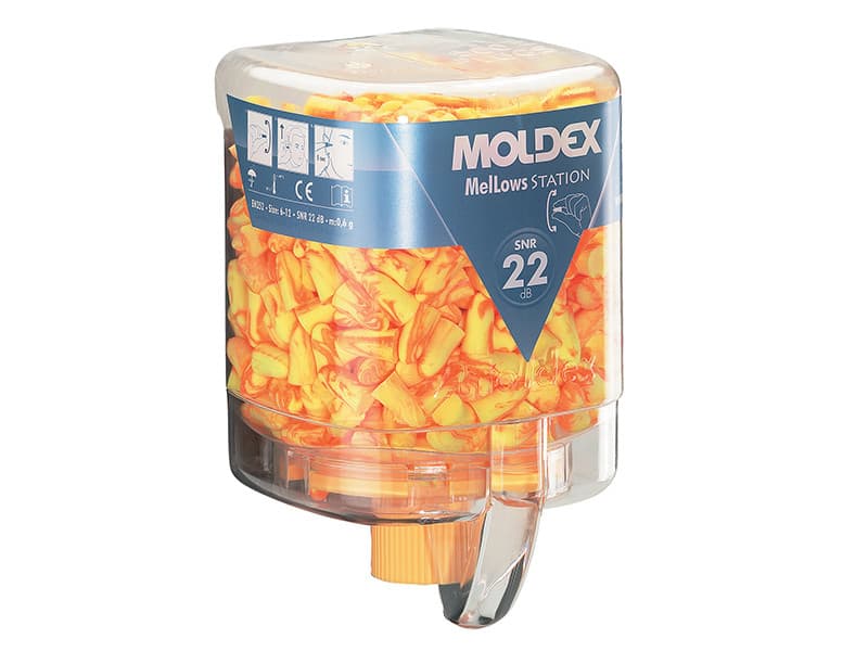 Moldex 762501 Disposable Foam Earplugs Mellows® Station Snr 22 Db (250 Pairs)