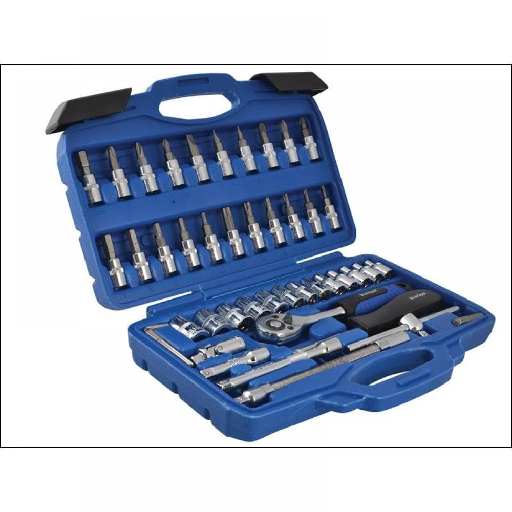 Bluespot Tools 01530 1/4In Square Drive Socket & Bit Set 46 Piece