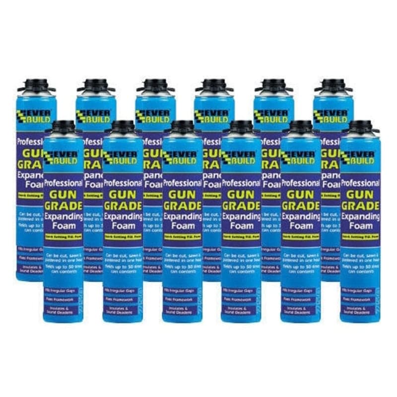 Everbuild Gun Grade Expanding Foam 750Ml Box 12