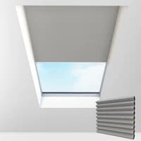 Ash Blackout Electric Thermal Cellular Pleated Skylight Blinds Cellular