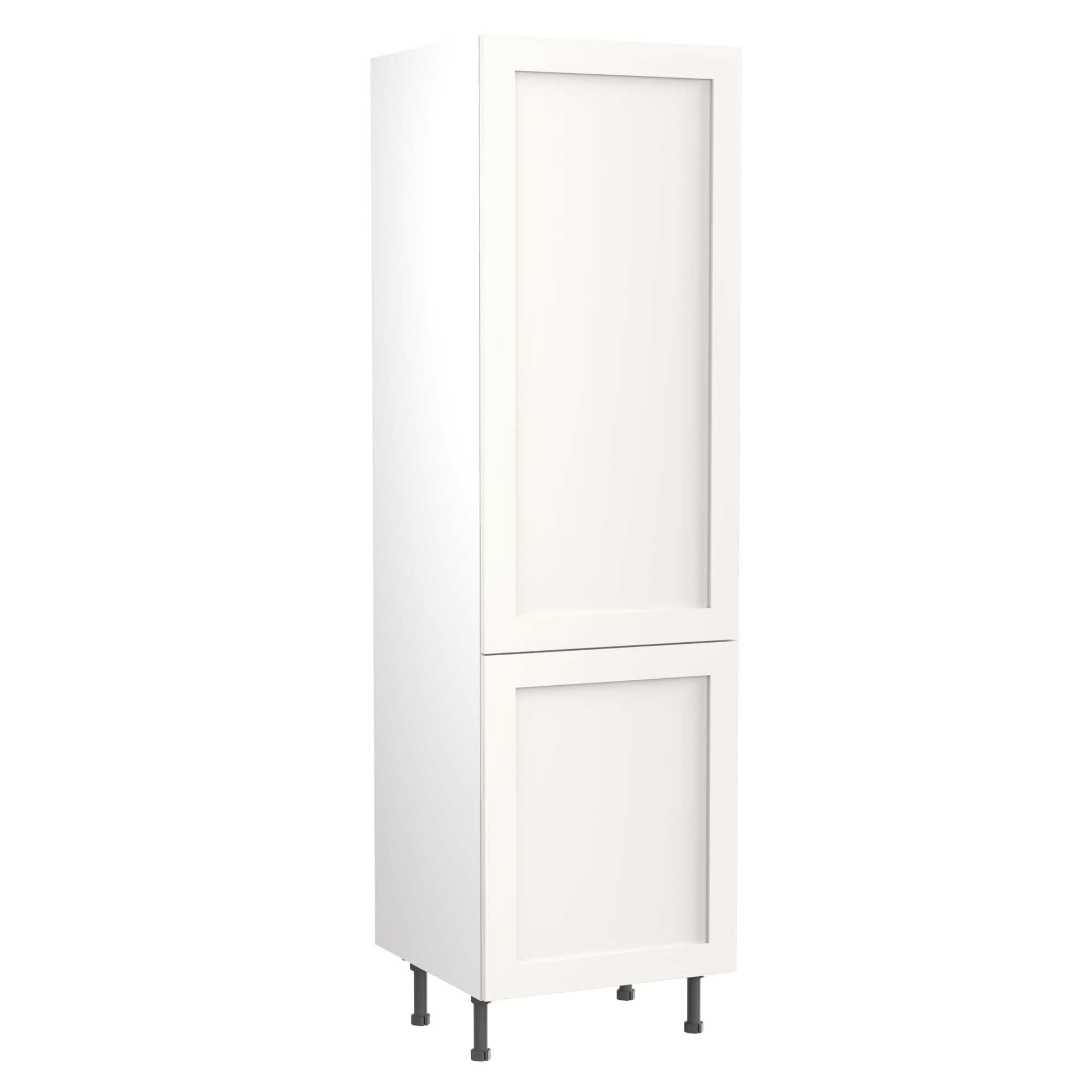 Flatpack 70/30 Fridge Freezer Tower Shaker Ultra Matt White 600mm - FKKH0522
