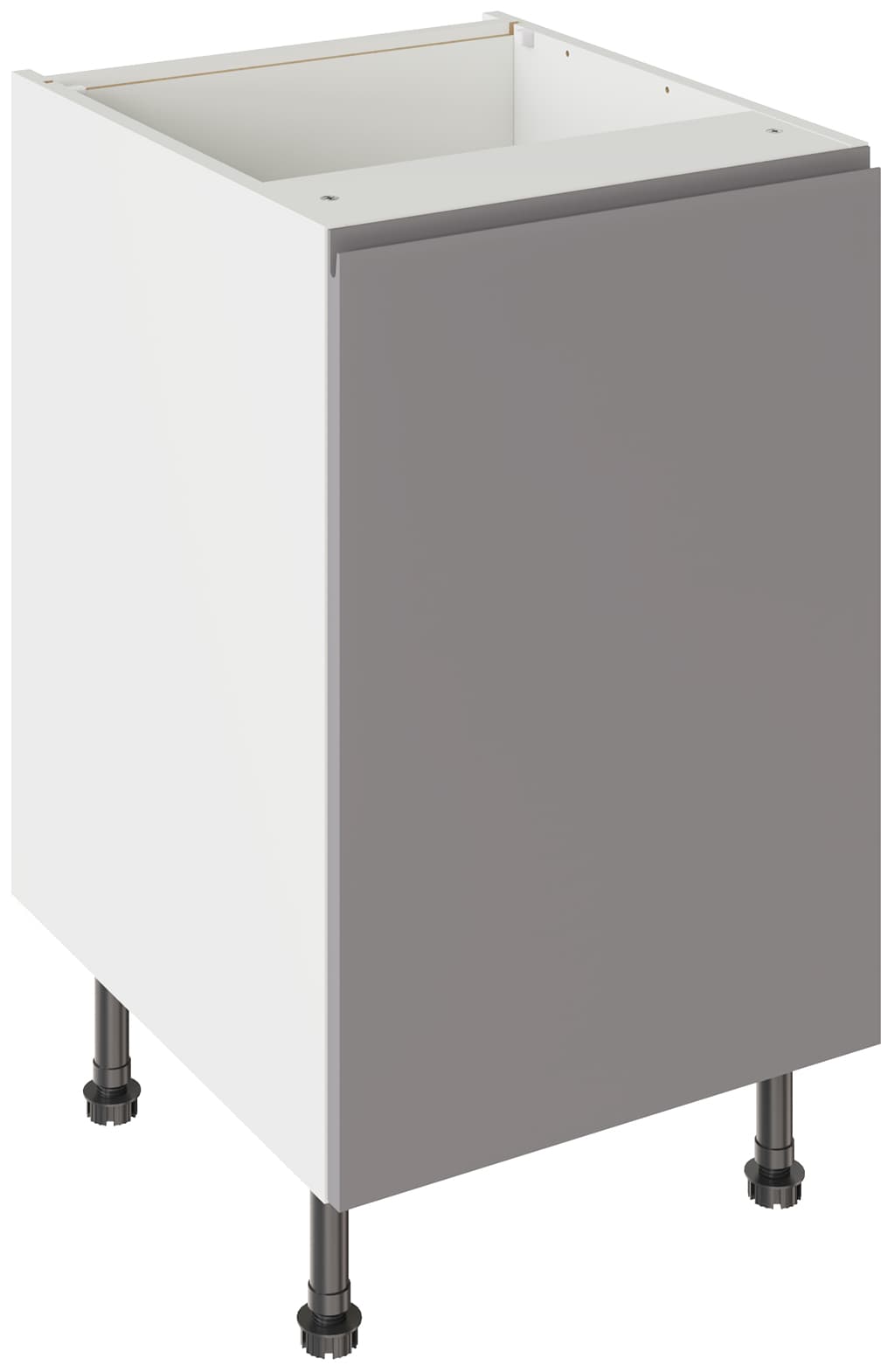 Kitchen Kit Flatpack Base Unit J-pull Ultra Matt Dust Grey 500mm - FKKJ0803
