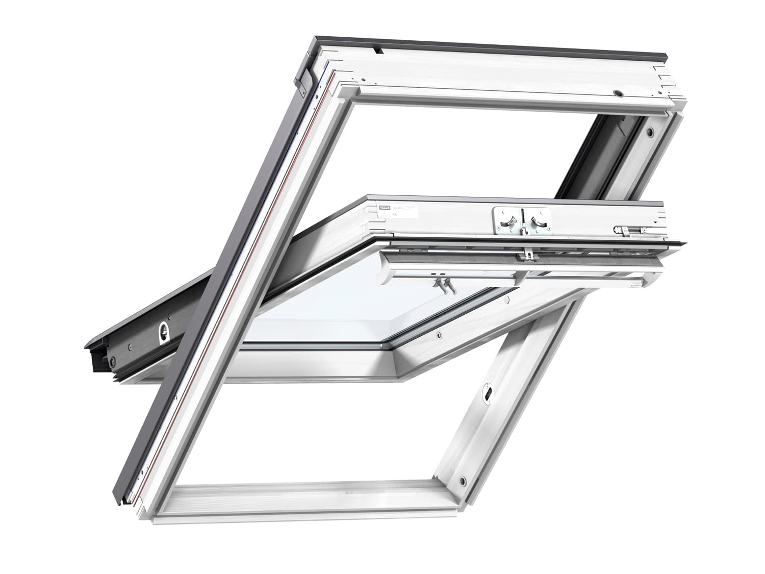 VELUX Centre Pivot Roof Window White Painted 1340mm x 1400mm GGL UK08 2070Q