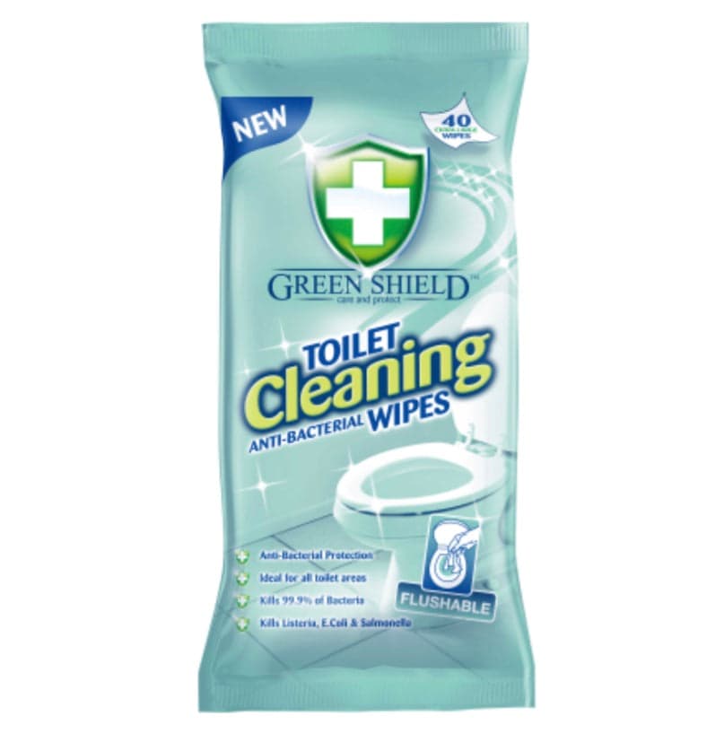 Green Shield toilet cleaning wipes