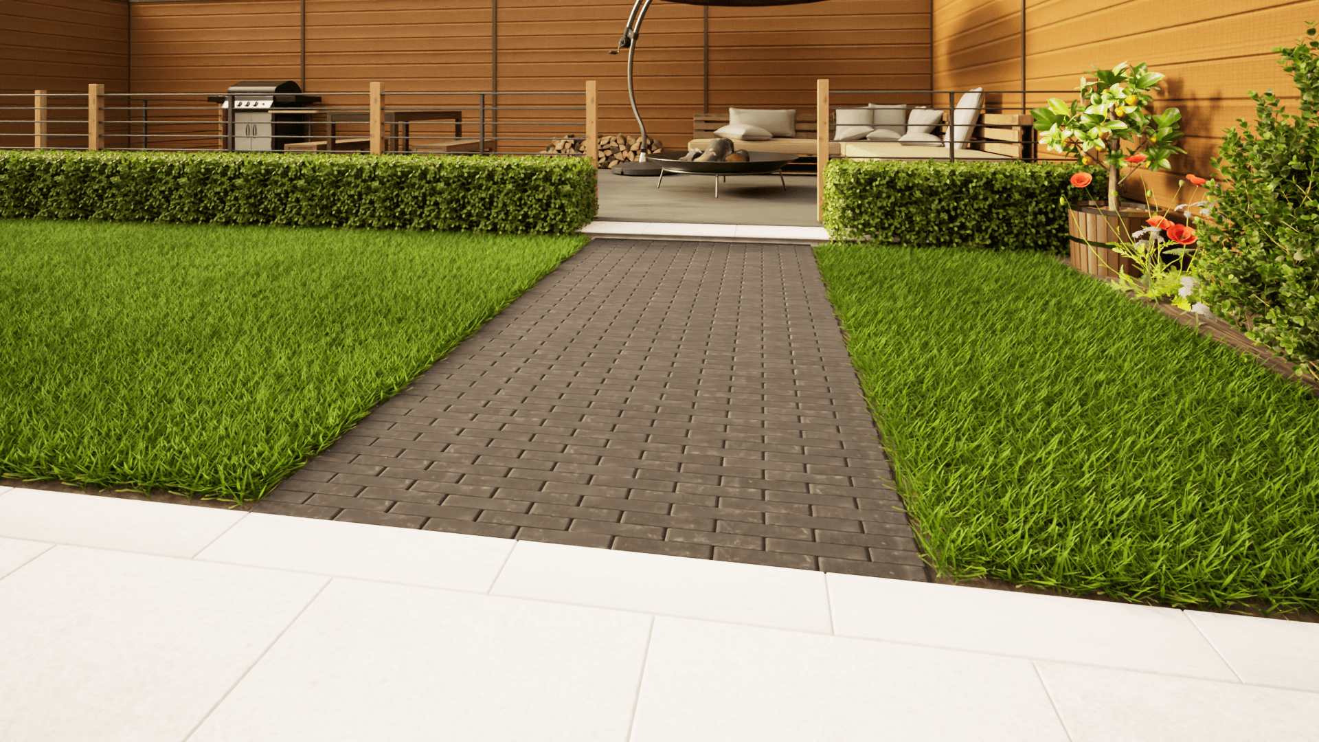 Clay Paving - 200mm x 48mm x 58mm Charcoal Grey
